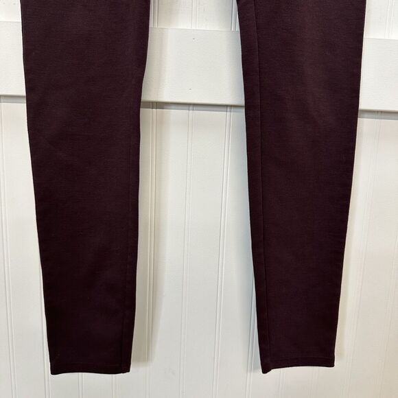 Spanx Leggings Womens XL Red Hot Assets Purple Wine Ponte Pull On Pants Slimming - Picture 4 of 14